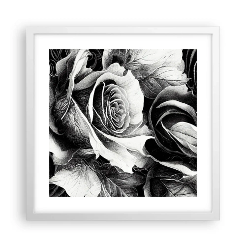 Poster in einem weißen Rahmen - Immer Königin - 40x40 cm