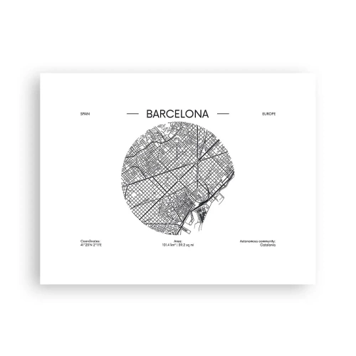 Poster - Anatomie von Barcelona - 40x30 cm