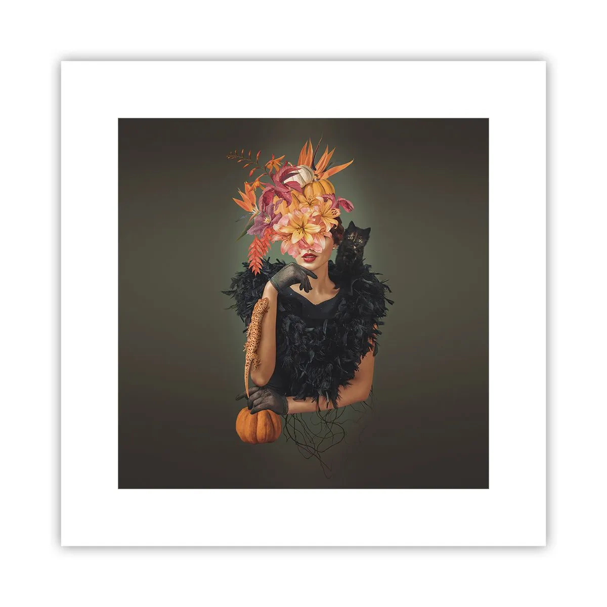 Poster - Der Zauber einer Hexe - 30x30 cm