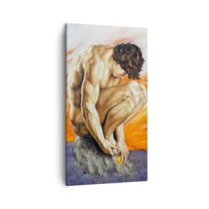 Bild auf Leinwand - Leinwandbild - In sich versunken - 45x80 cm