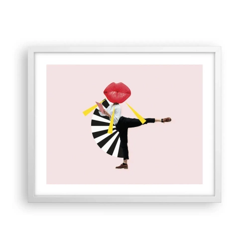 Poster in einem weißen Rahmen - Surreale Pop-Art - 50x40 cm