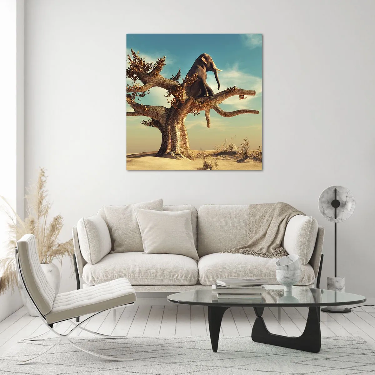 Glasbild - Bild auf glas - Ein neuer Standpunkt - 70x70 cm