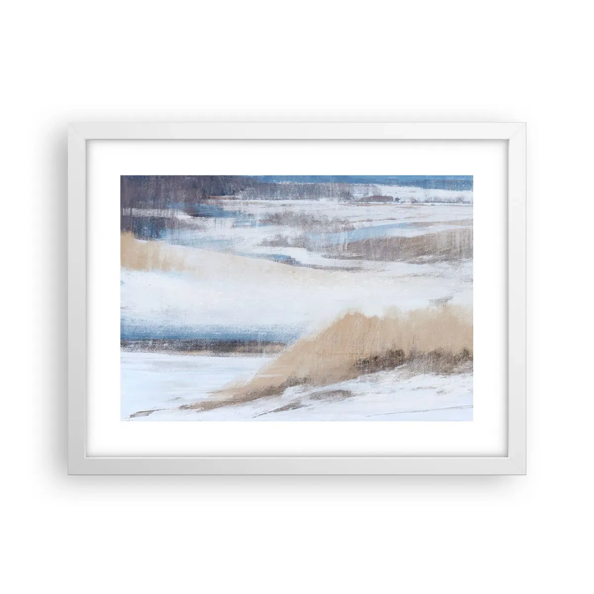 Poster in einem weißen Rahmen - Winterkomposition - 40x30 cm