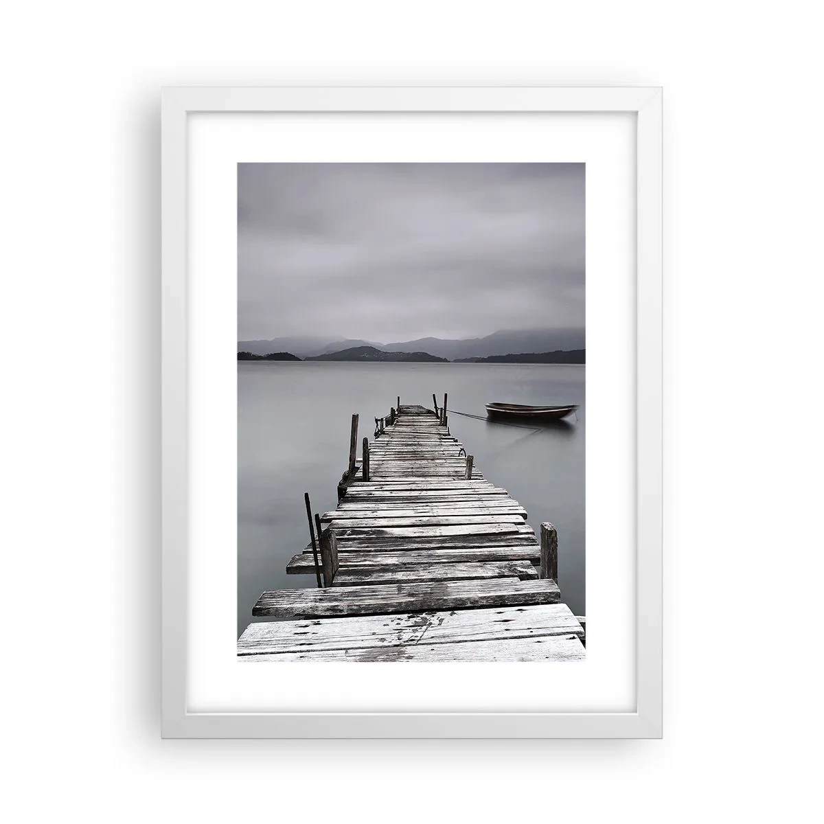 Poster in einem weißen Rahmen - Du kannst morgen gehen - 30x40 cm