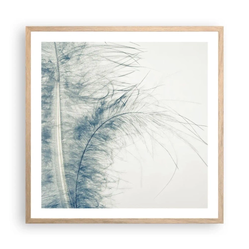 Poster in einem Rahmen aus heller Eiche - Flüstern der Natur - 60x60 cm