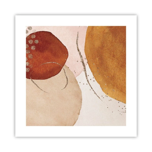 Poster - Rundheit und Bewegung - 40x40 cm