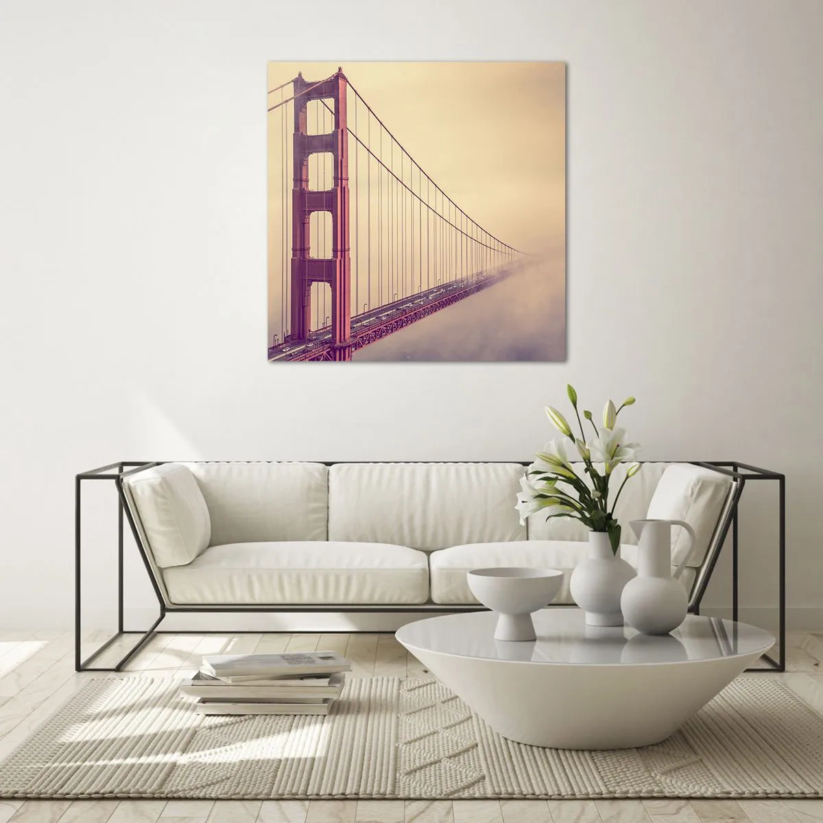 Glasbild - Bild auf glas - Zwischen Himmel und Erde - 70x70 cm