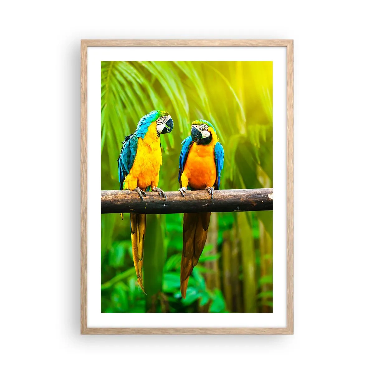 Poster in einem Rahmen aus heller Eiche - Und hast du gehört, dass sie ...? - 50x70 cm