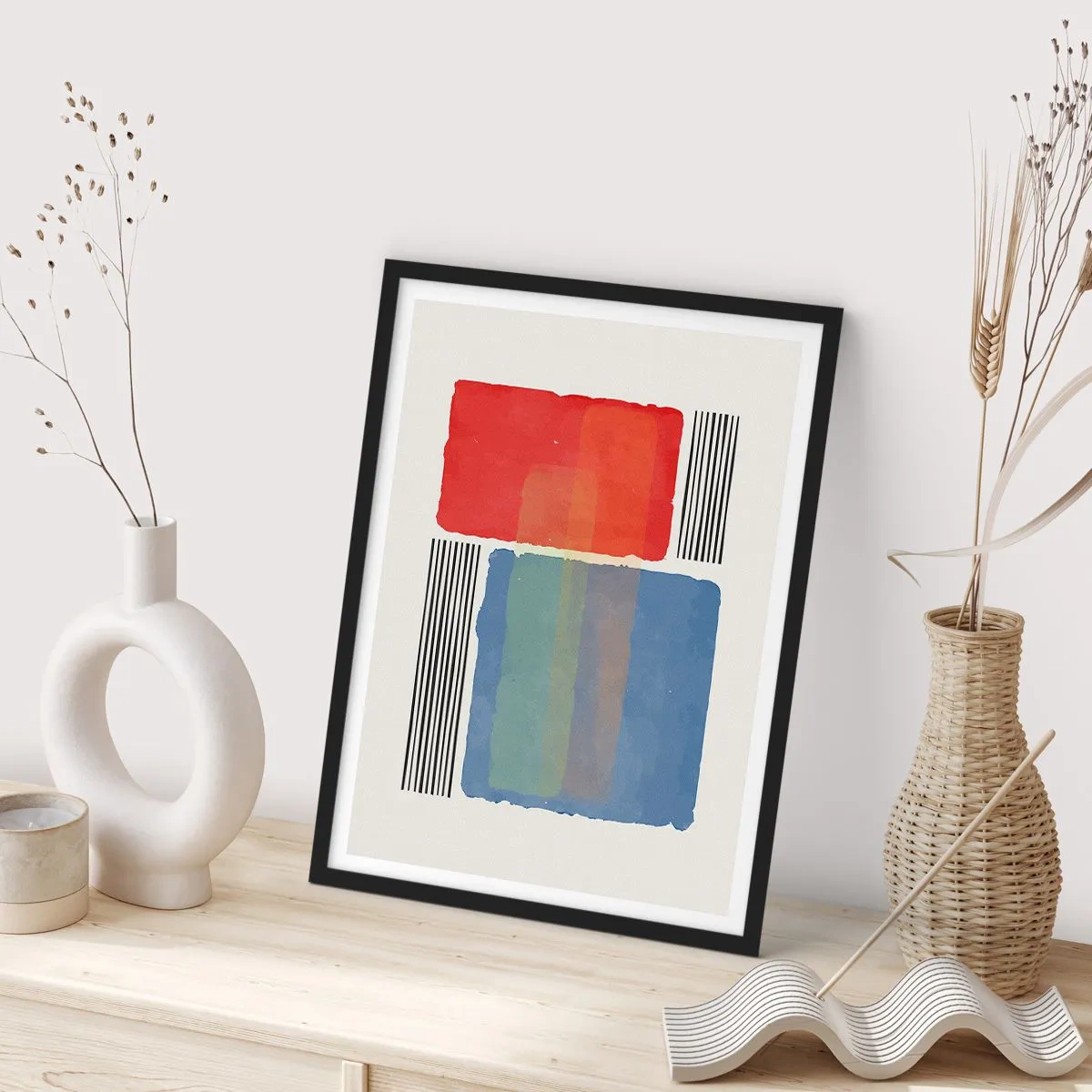 Poster in einem schwarzem Rahmen - Der Geist und der Buchstabe der Geometrie - 30x40 cm