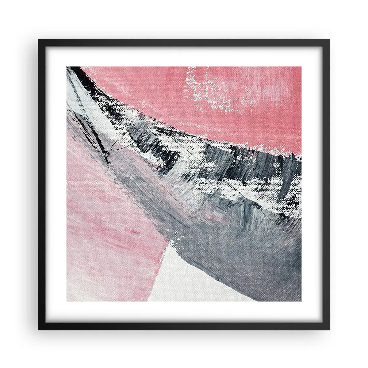 Poster in einem schwarzem Rahmen - Passende Komposition - 50x50 cm