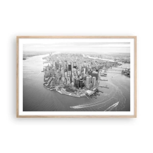 Poster in einem Rahmen aus heller Eiche - Und wie kann es man nicht lieben? - 91x61 cm