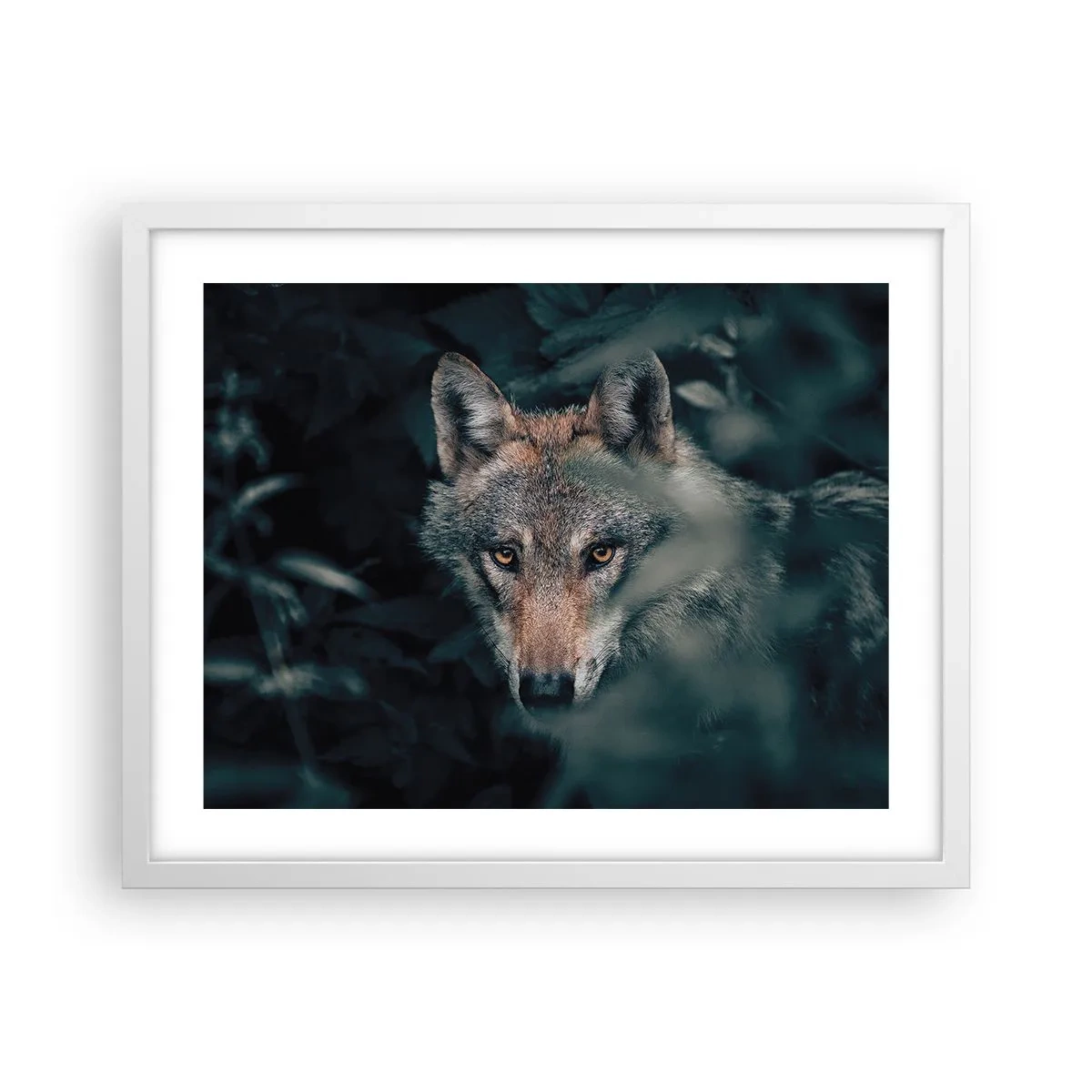 Poster in einem weißen Rahmen - Jäger - 50x40 cm