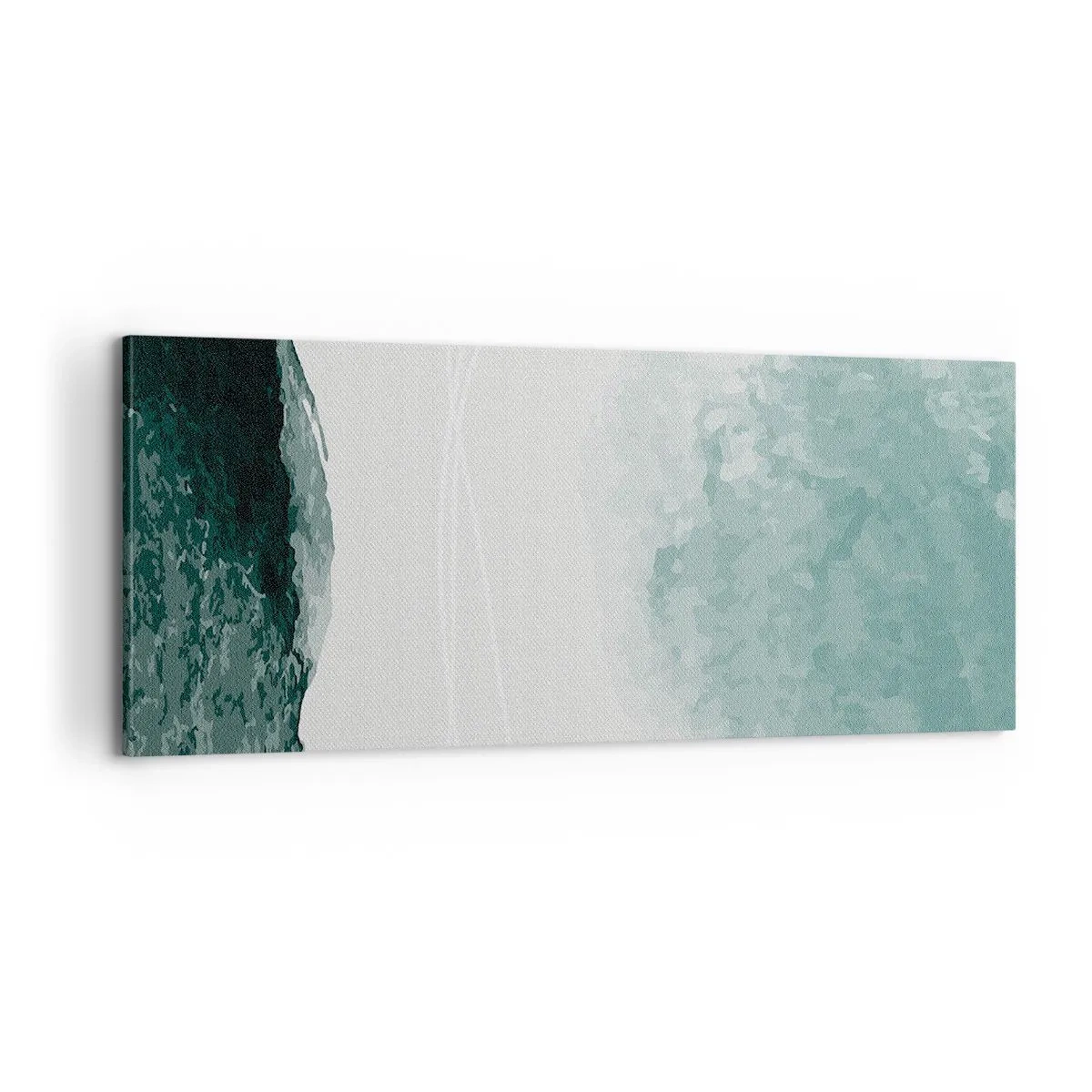 Bild auf Leinwand - Leinwandbild - Begegnung mit Nebel - 100x40 cm