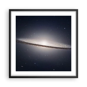 Poster in einem schwarzem Rahmen - Vor langer Zeit in einer weit entfernten Galaxie ... - 50x50 cm