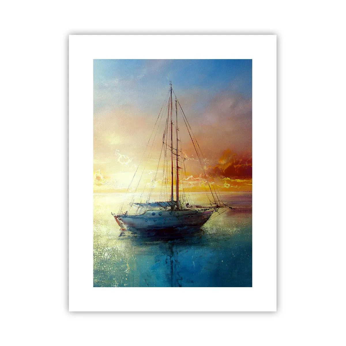 Poster - In einer goldenen Bucht - 30x40 cm