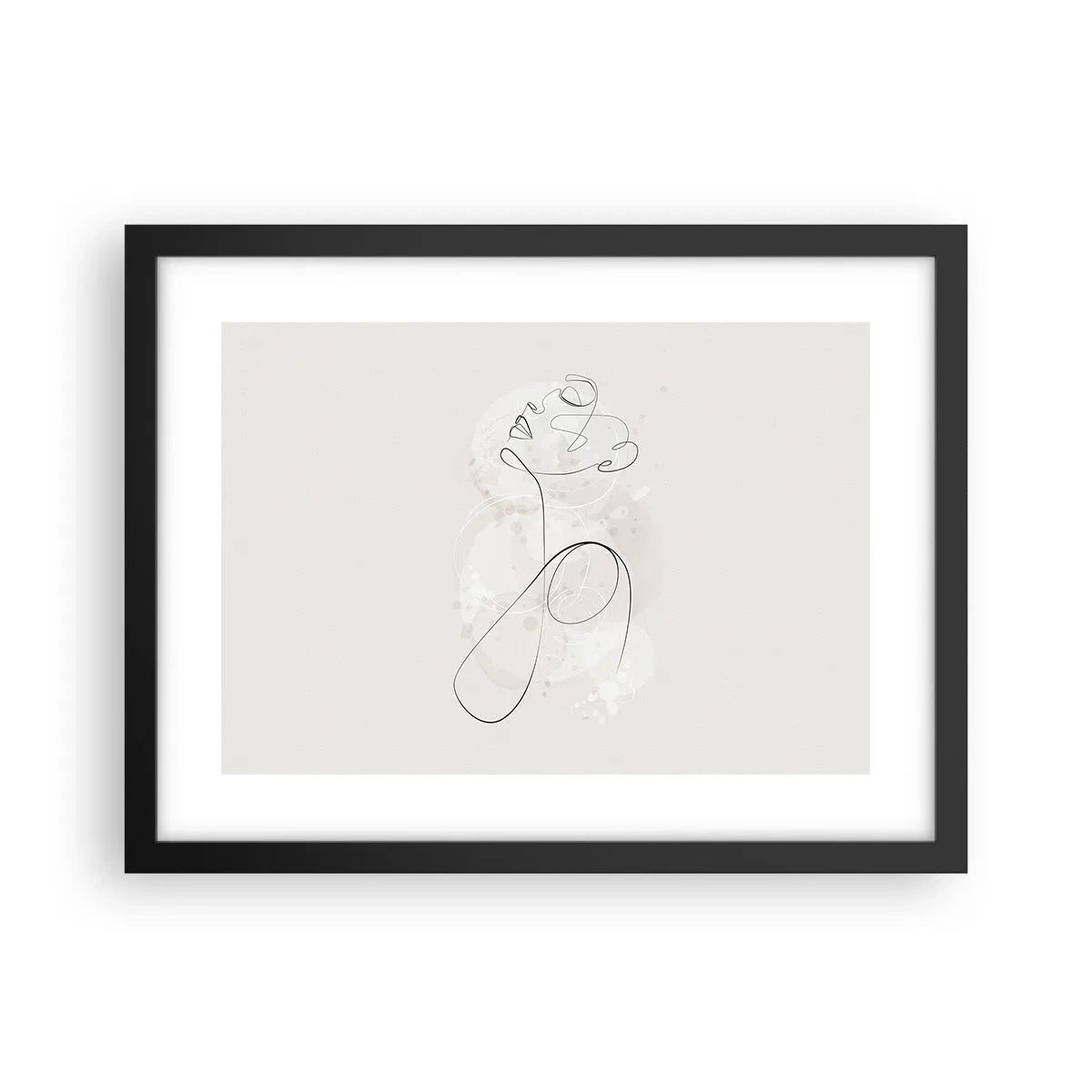 Poster in einem schwarzem Rahmen - Die Spirale der Schönheit - 40x30 cm