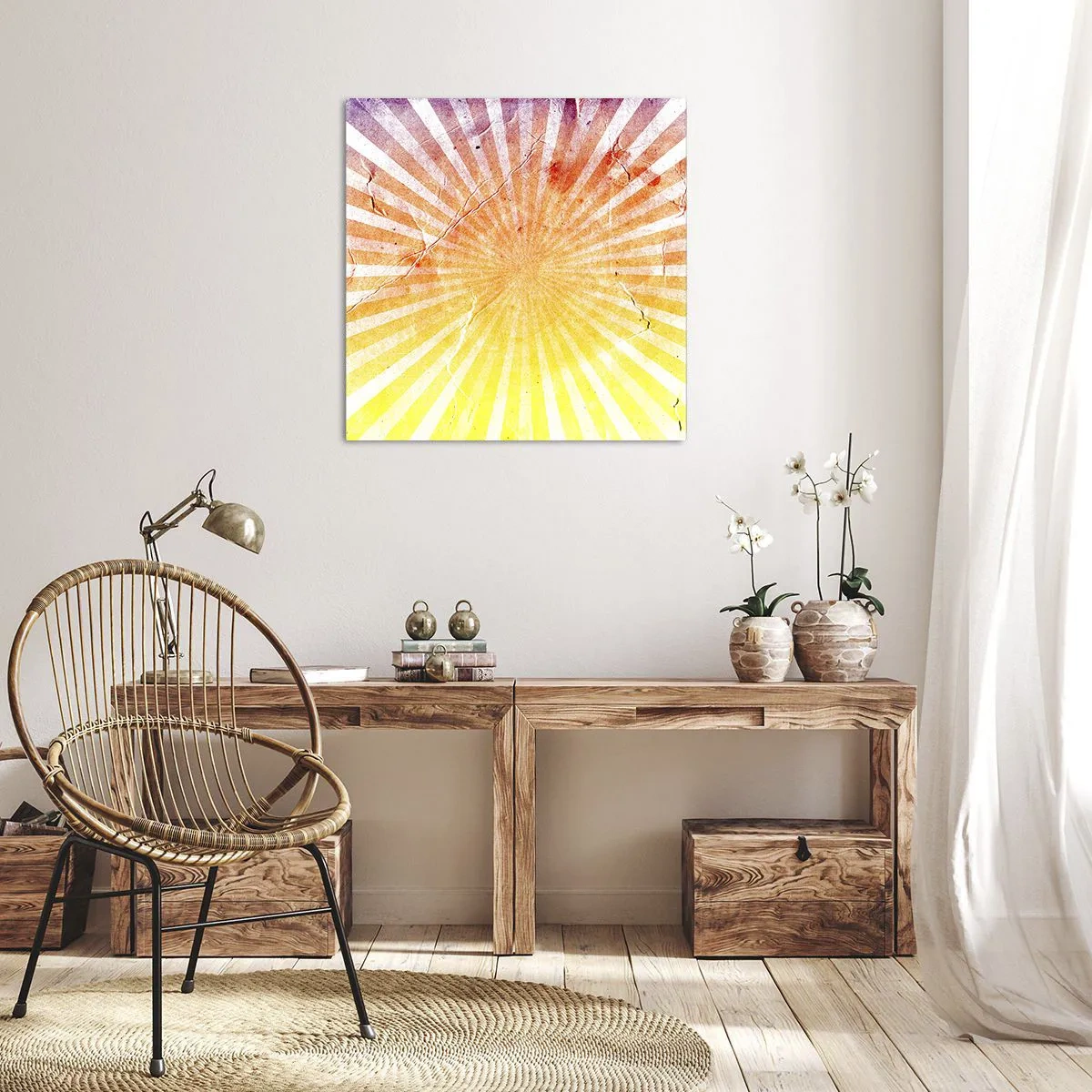 Bild auf Leinwand - Leinwandbild - Sonnenaufgänge und Sonnenuntergänge - 60x60 cm