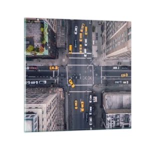 Glasbild - Bild auf glas - Eine einfache Wahl - 50x50 cm