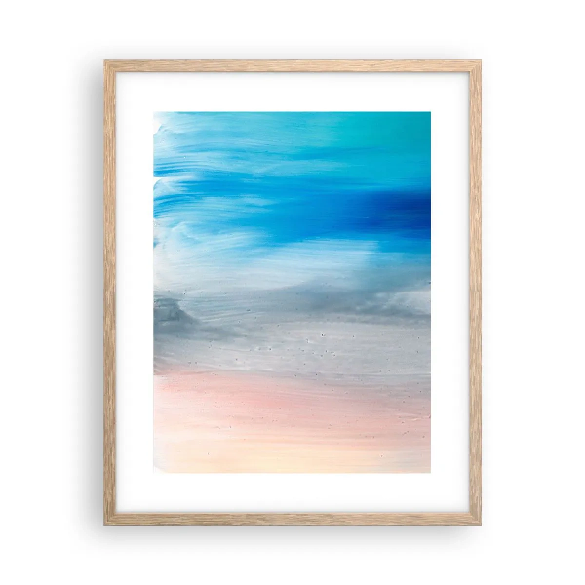 Poster in einem Rahmen aus heller Eiche - Elemente: Luft - 40x50 cm