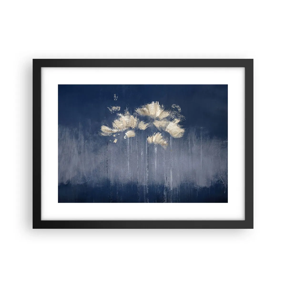 Poster in einem schwarzem Rahmen - Wie Blütenblätter im Wind - 40x30 cm