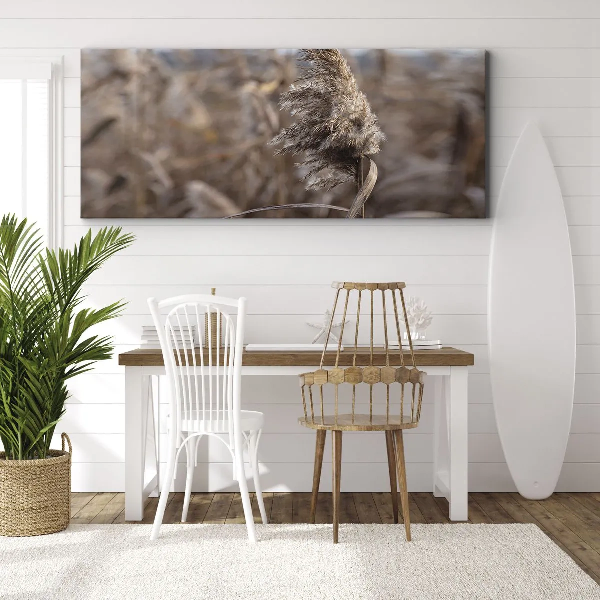Bild auf Leinwand - Leinwandbild - Zeit, mit dem Wind zu gehen - 100x40 cm