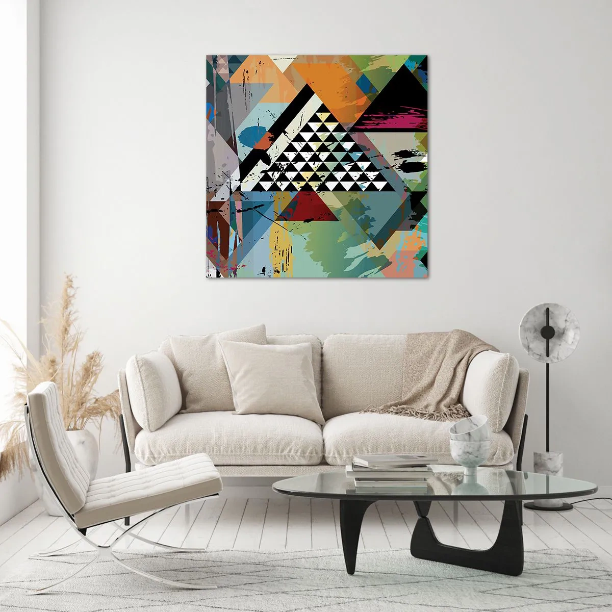 Glasbild - Bild auf glas - Wie einfach ist es - 40x40 cm
