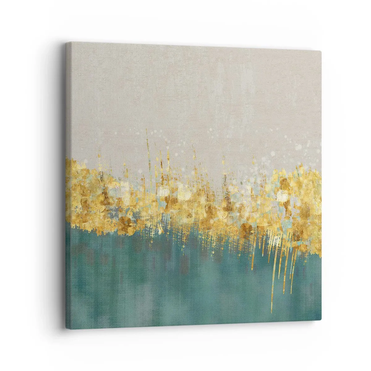 Bild auf Leinwand - Leinwandbild - Goldener Rand - 30x30 cm