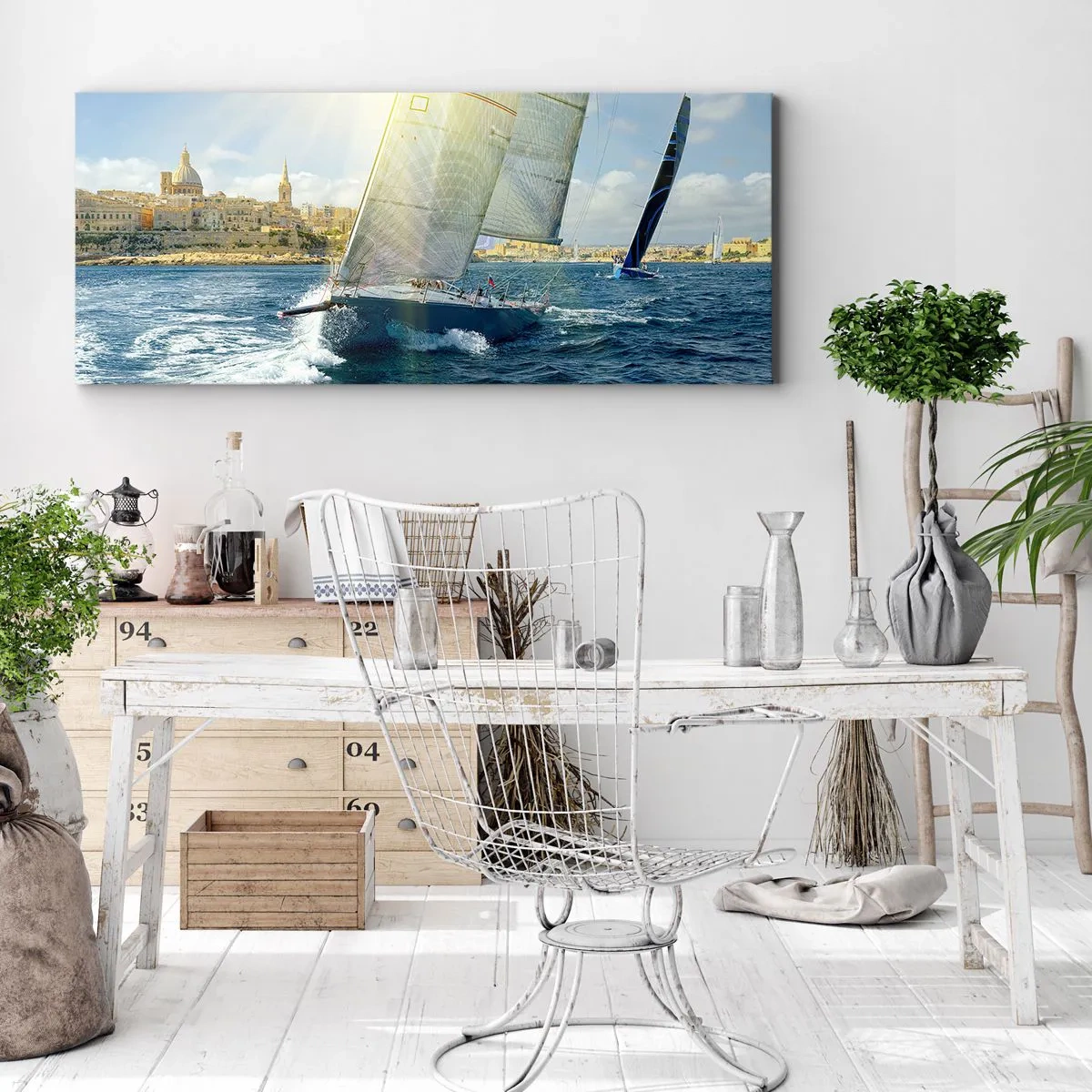 Bild auf Leinwand - Leinwandbild - Es ist Zeit die Stadt zu verlassen - 100x40 cm
