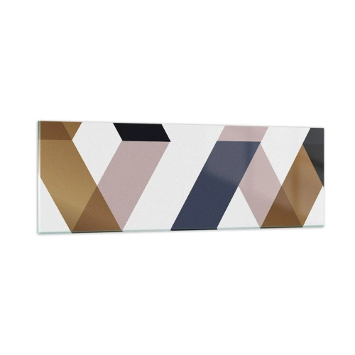 Glasbild - Bild auf glas - Ebenen und Winkel - 90x30 cm