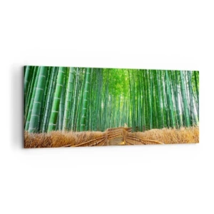 Bild auf Leinwand - Leinwandbild - Die Essenz der asiatischen Natur - 100x40 cm