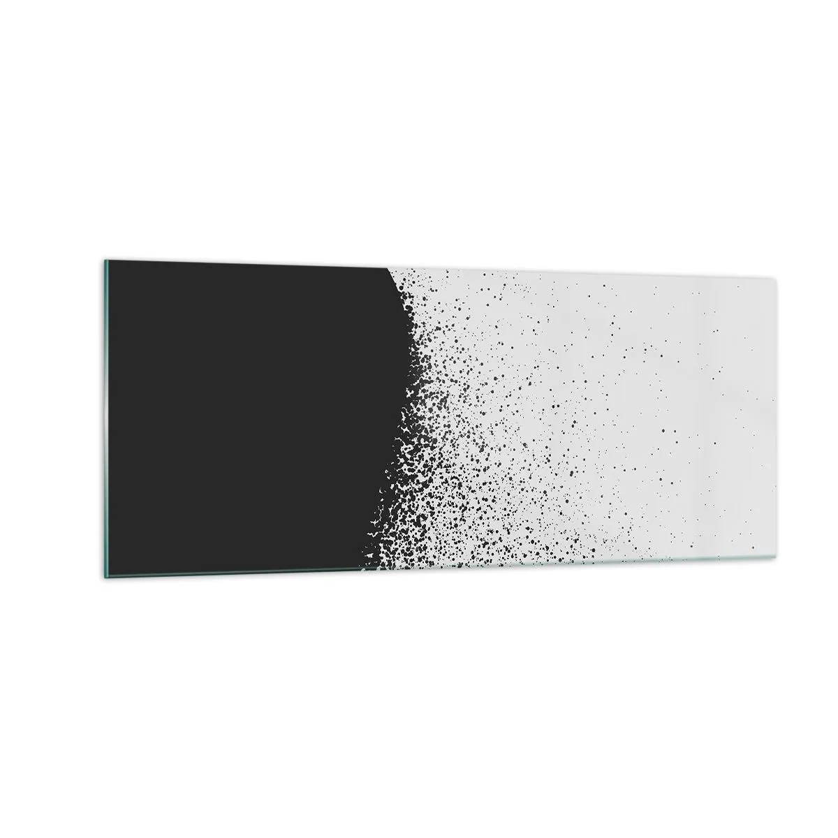 Glasbild - Bild auf glas - Bewegung von Molekülen - 100x40 cm