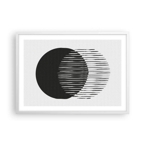 Poster in einem weißen Rahmen - Sein Alter Ego - 70x50 cm