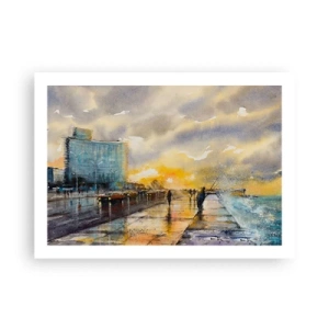 Poster - Leben am Ufer - 70x50 cm