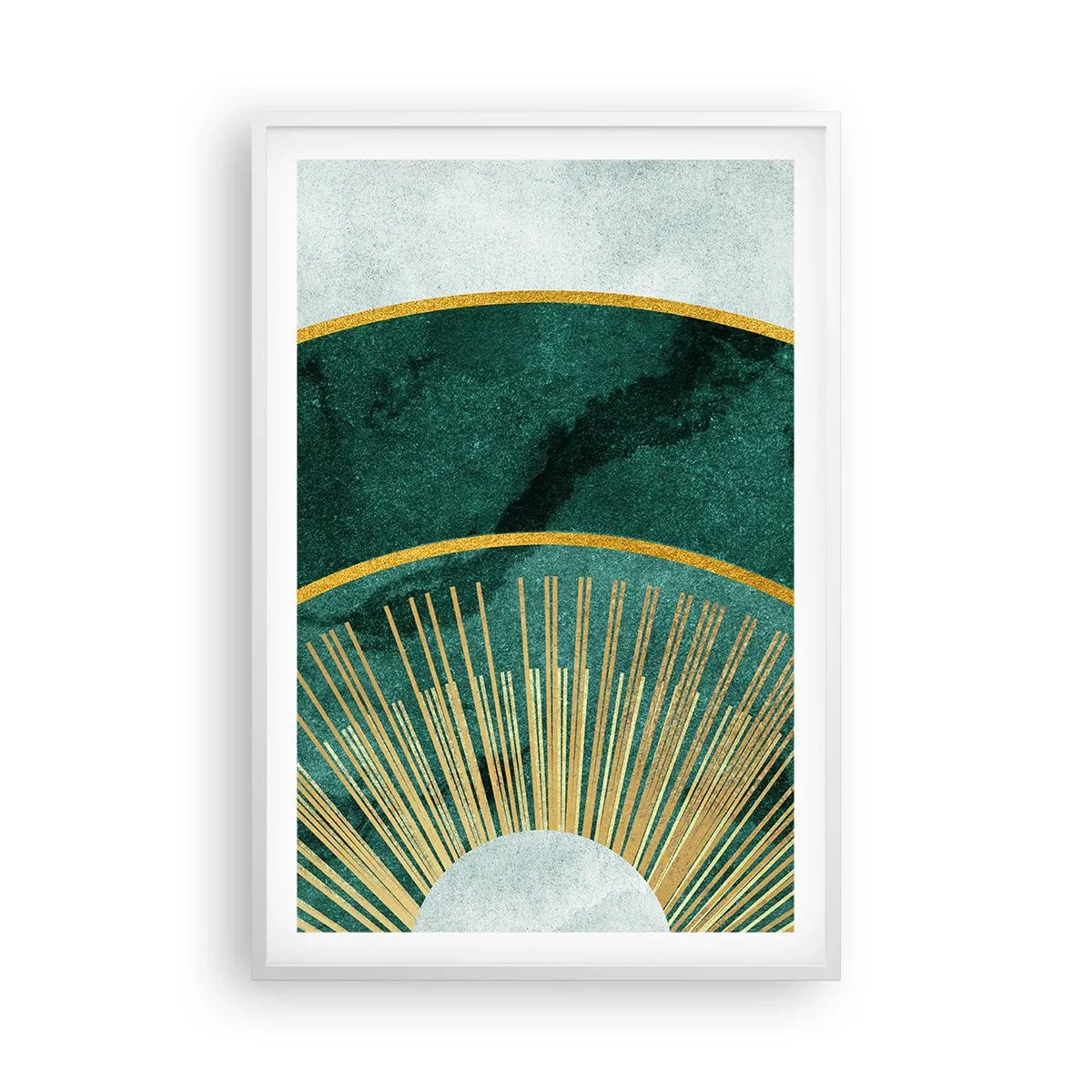 Poster in einem weißen Rahmen - Anderes Sonnensystem - 61x91 cm