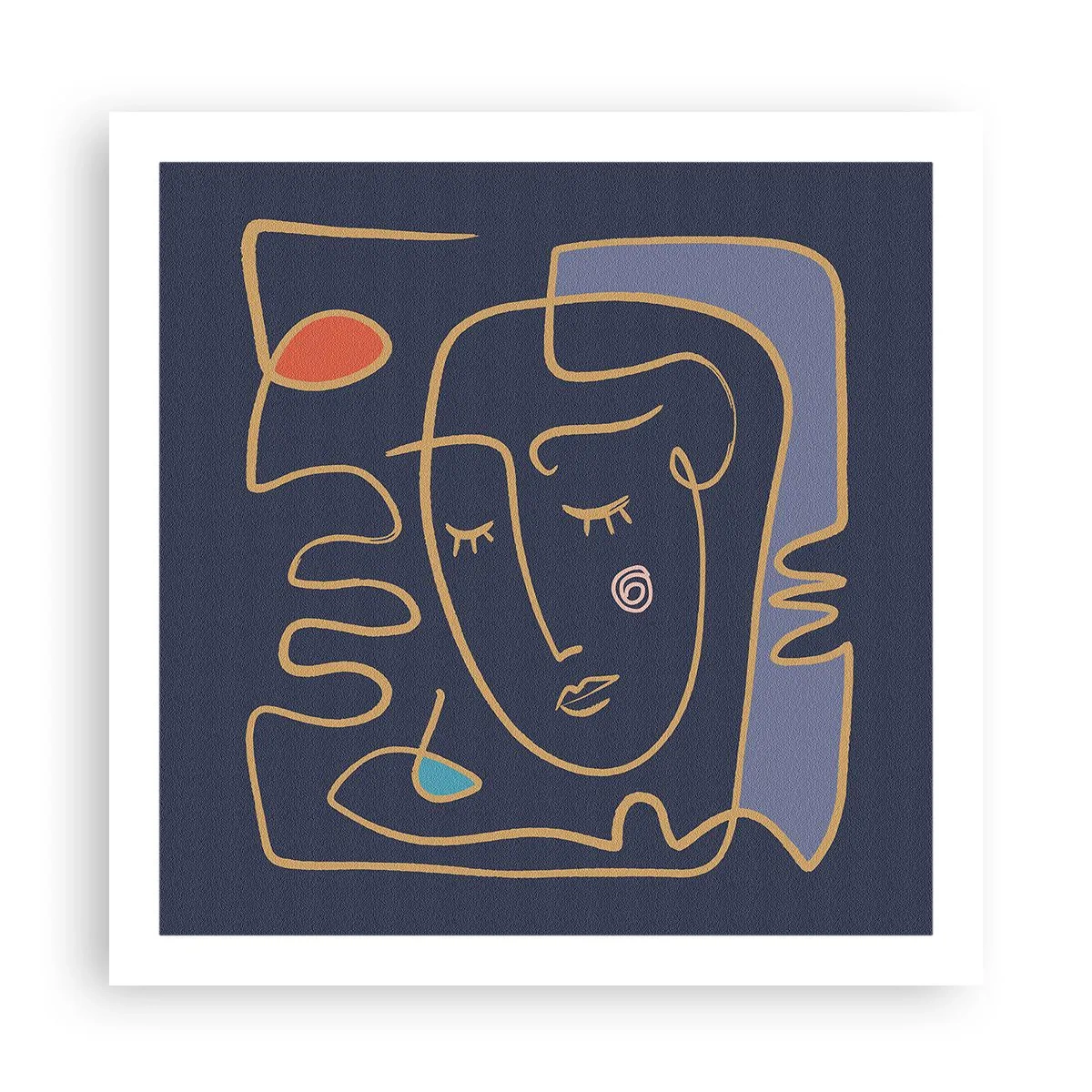 Poster - In Gedanken - 60x60 cm