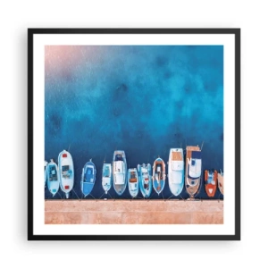 Poster in einem schwarzem Rahmen - In einer Reihe - 60x60 cm