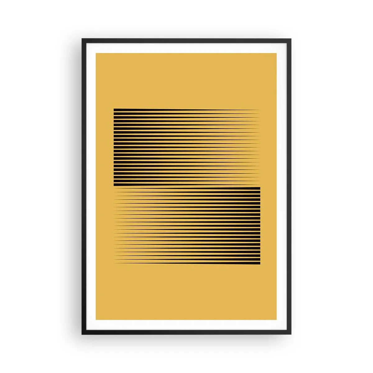 Poster in einem schwarzem Rahmen - Quadratur der Gegensätze - 70x100 cm