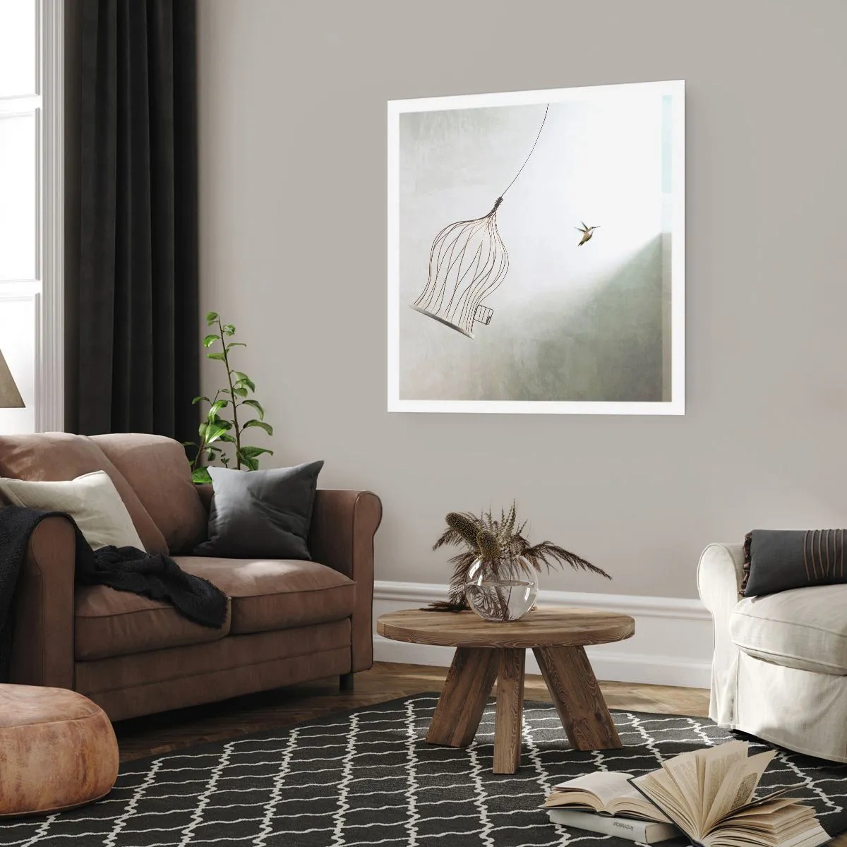 Poster - In seinem Element - 40x40 cm