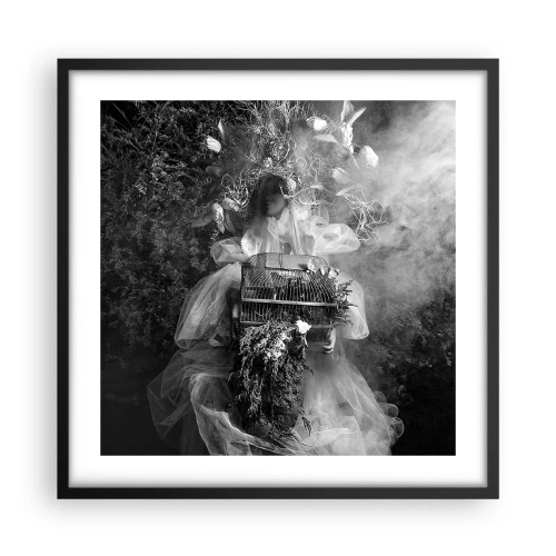 Poster in einem schwarzem Rahmen - Mutter selbst - Natur - 50x50 cm