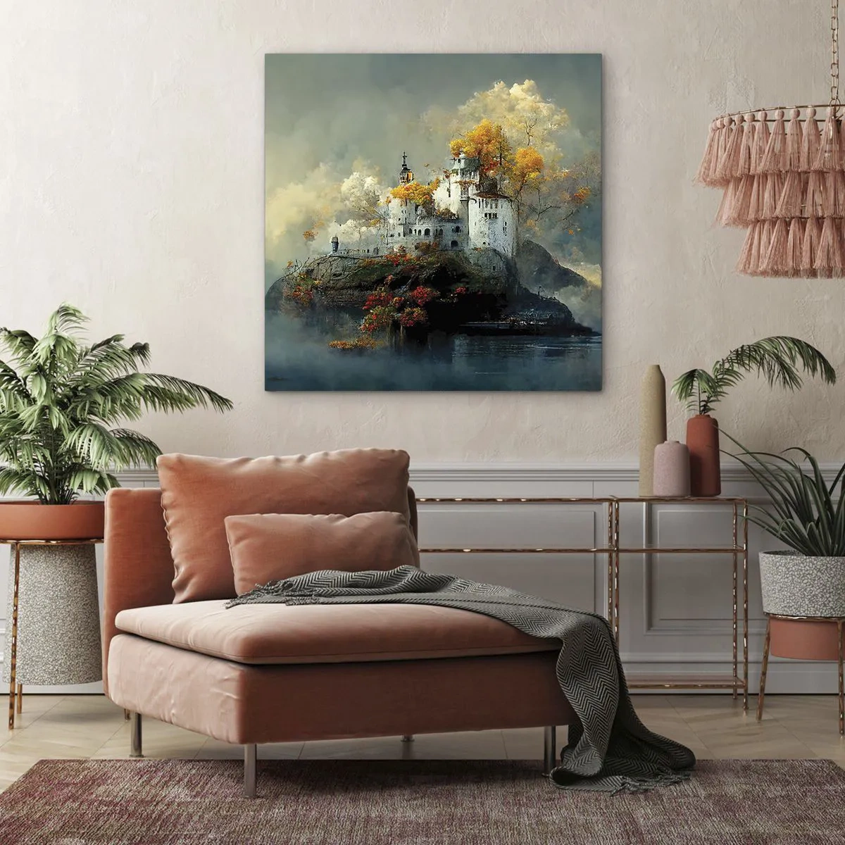 Bild auf Leinwand - Leinwandbild - Beginn einer romantischen Geschichte - 60x60 cm