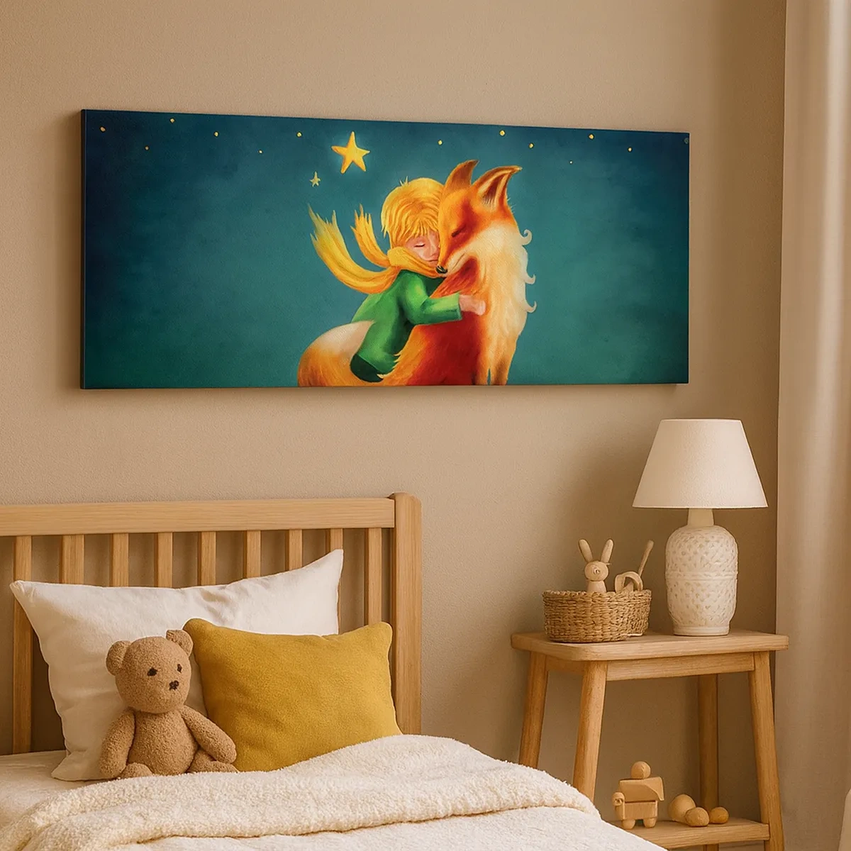 Bild auf Leinwand - Leinwandbild - Kleiner Prinz - 30x30 cm