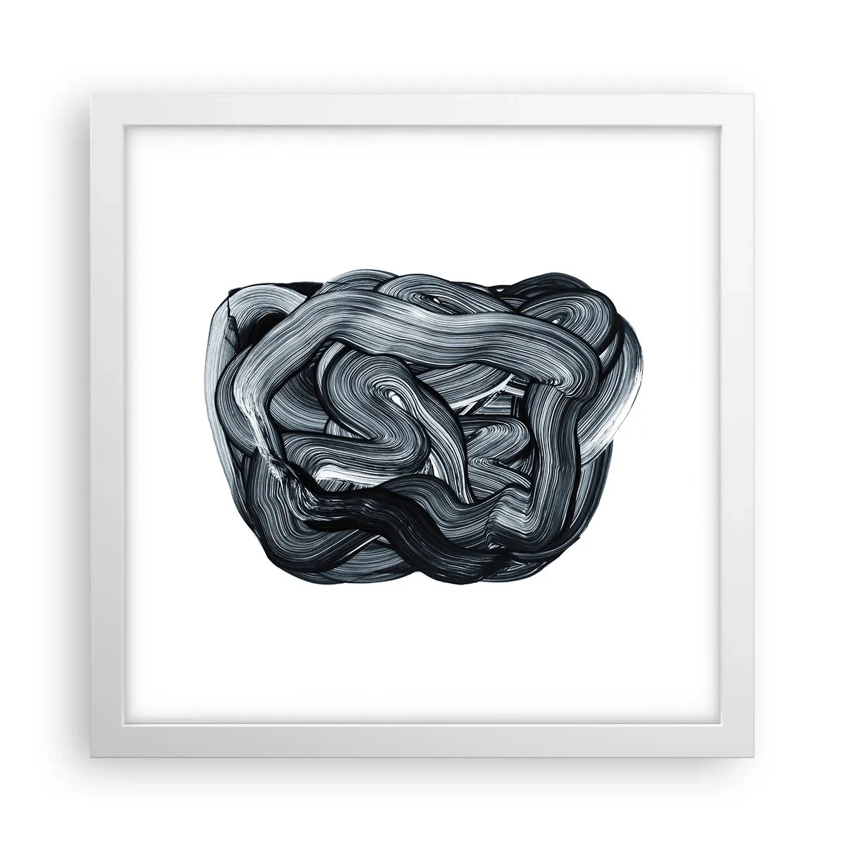 Poster in einem weißen Rahmen - Es ist nicht so einfach - 30x30 cm