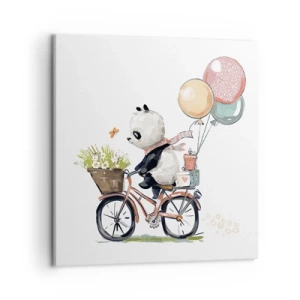 Bild auf Leinwand - Leinwandbild - Glücklicher Tag - 50x50 cm