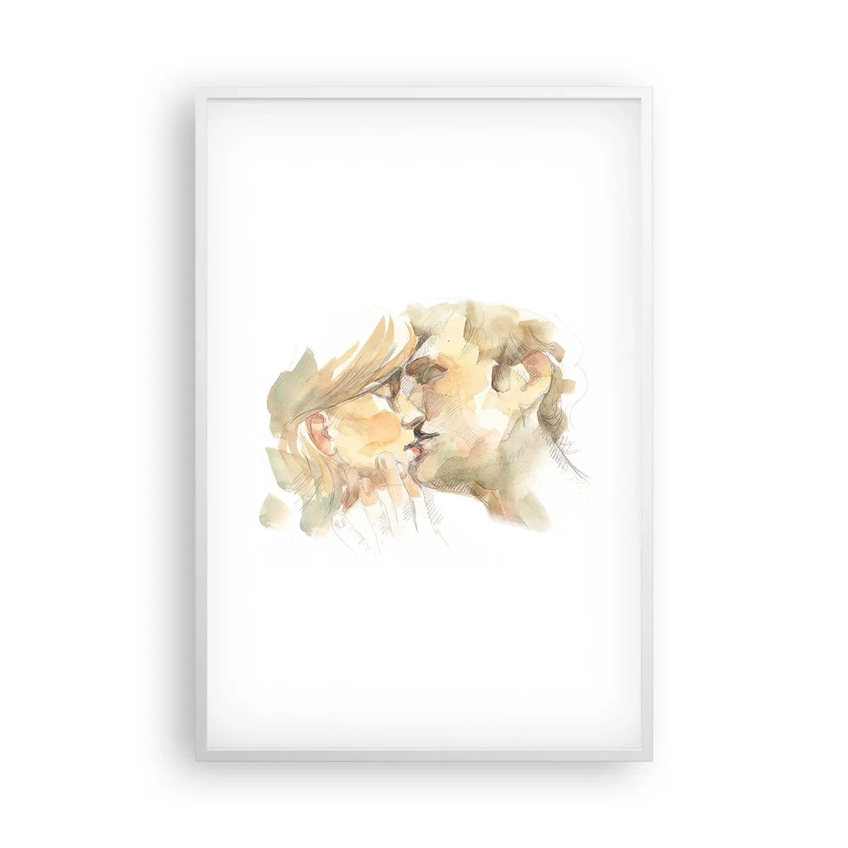 Poster in einem weißen Rahmen - Hälfte gefunden? - 61x91 cm