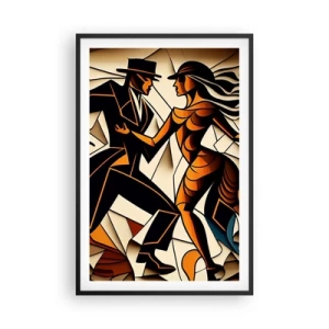 Poster in einem schwarzem Rahmen - Tanz der Passion und Leidenschaft - 61x91 cm