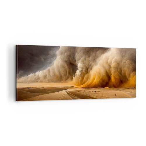 Bild auf Leinwand - Leinwandbild - Zorn der Wüste - 100x40 cm