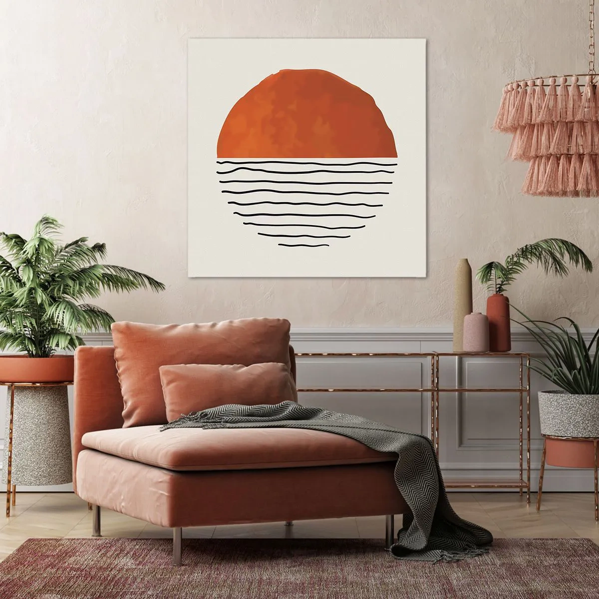 Bild auf Leinwand - Leinwandbild - Im japanischen Klima - 70x70 cm
