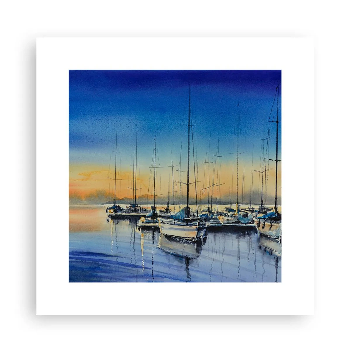 Poster - Ende eines guten Tages - 30x30 cm