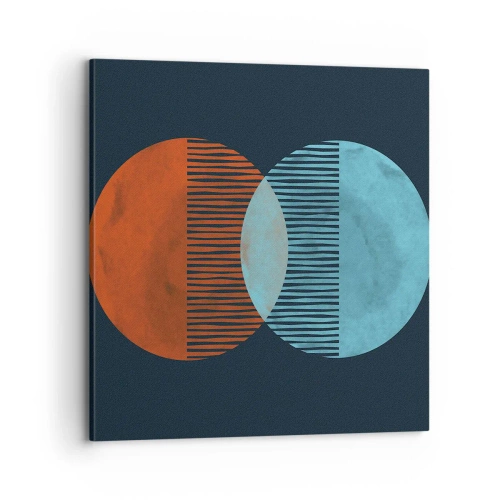 Bild auf Leinwand - Leinwandbild - Astronomische Fantasie - 70x70 cm