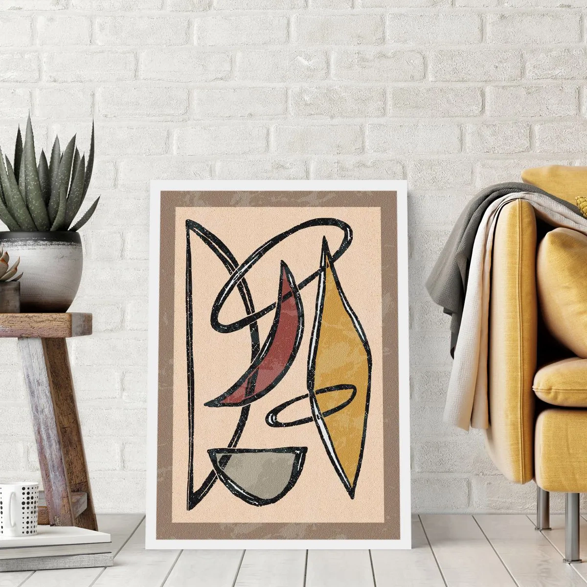 Poster - Komposition – Bögen und Ovale - 61x91 cm